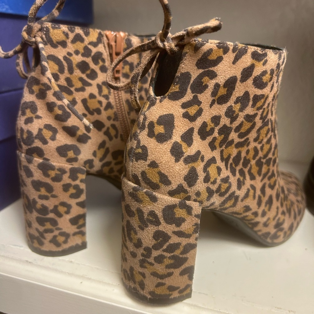 Stuart Weitzman, Lofty Bootie, Leopard Print, Bro… - image 5